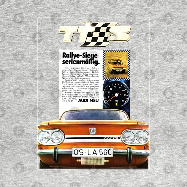 NSU TT-S - advert by Throwback Motors